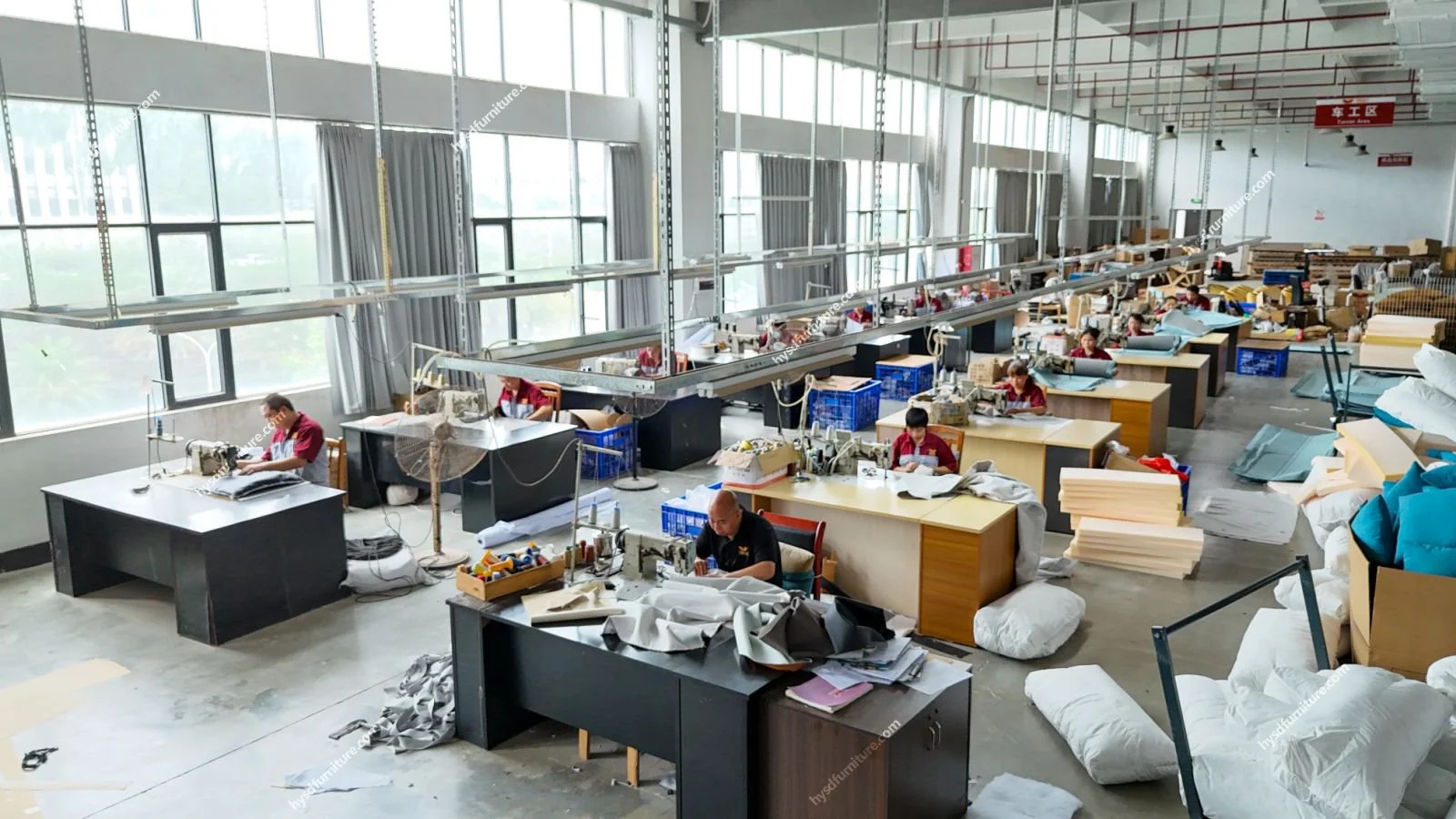 Videos Hongye Furniture - proceso de fabricación de muebles