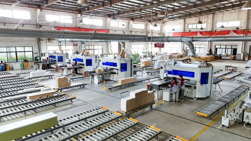 Línea de producción automatizada Hongye Furniture Group