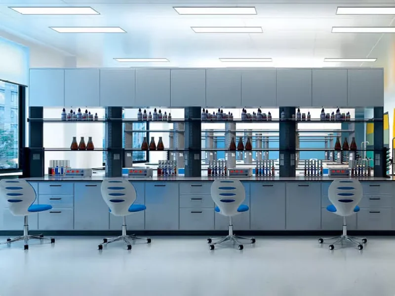 Mobiliario para laboratorios clínicos y áreas de farmacia — Hymuebles