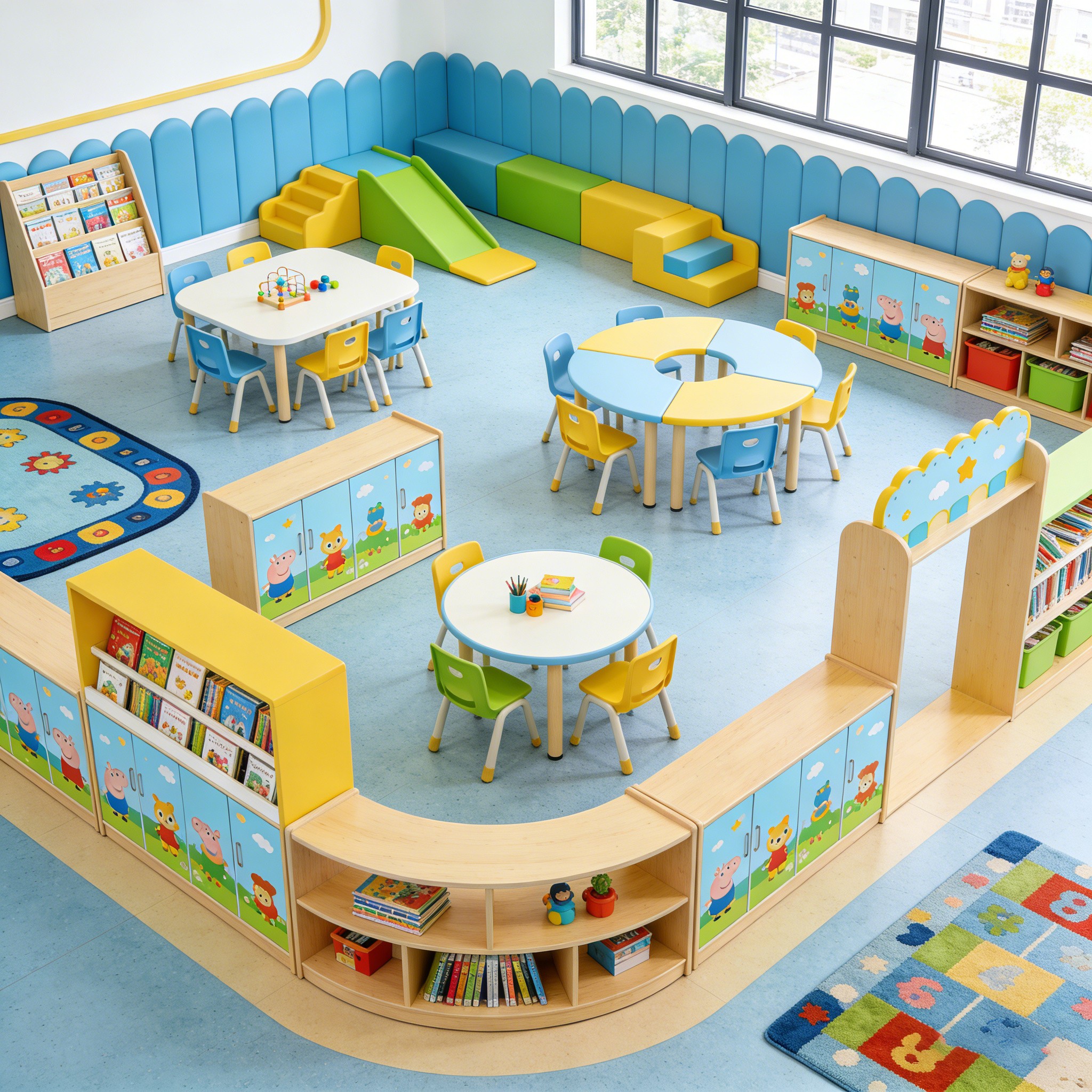 Muebles para Aula Infantil en Casa Coloridos y Seguros vista 2