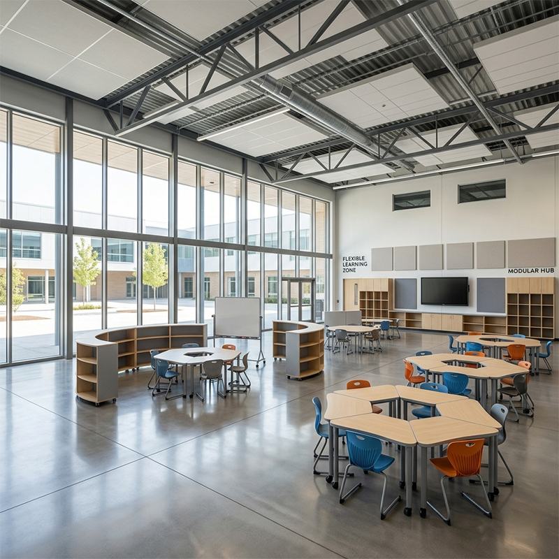 Muebles Modulares con Ruedas para Zona de Estudio en Casa vista 2