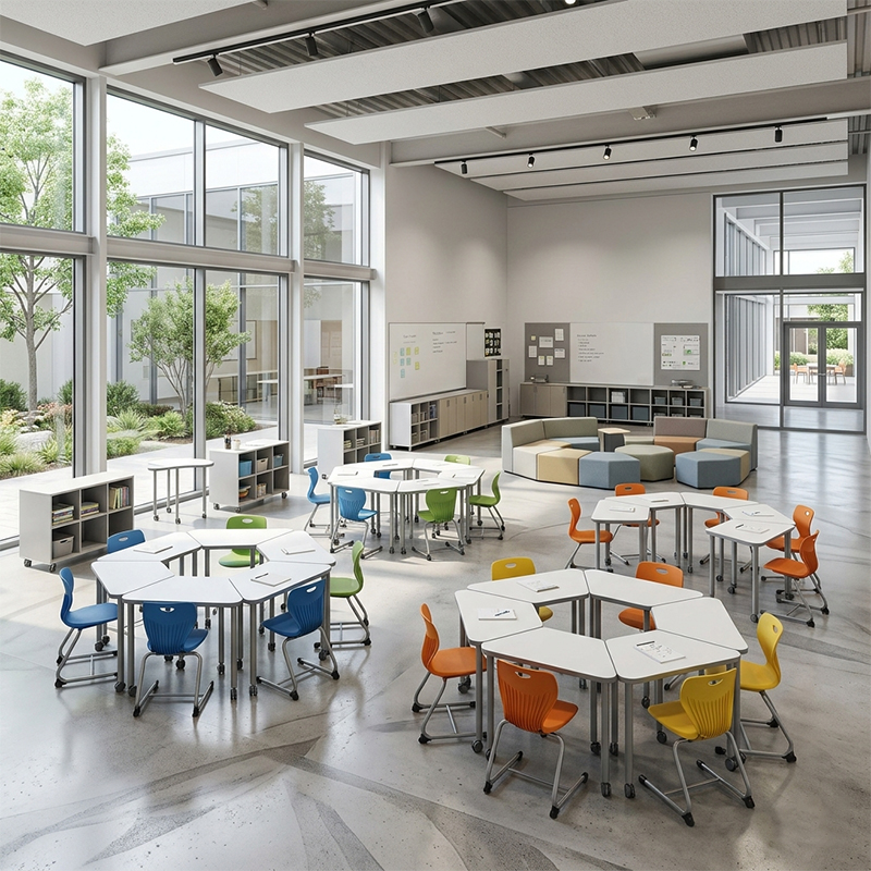 Muebles Modulares con Ruedas para Zona de Estudio en Casa detalle 3