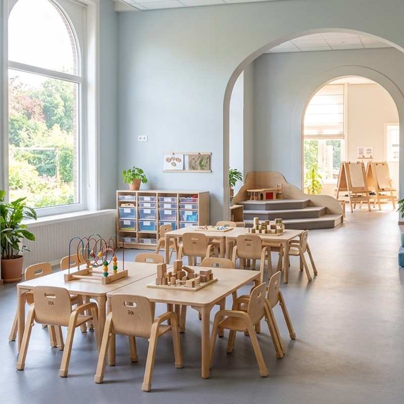 Estanterías Montessori para Cuarto Infantil al Alcance del Niño detalle 3