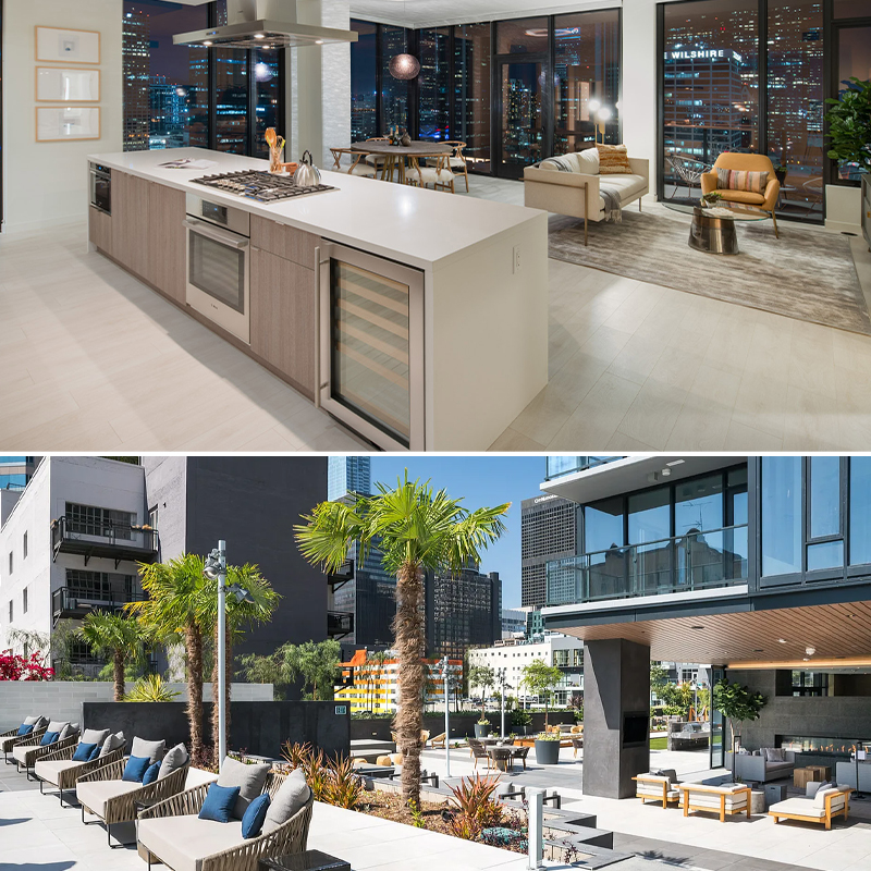 Conjunto de Muebles para Apartamento con Estilo Actual para el hogar y espacios residenciales